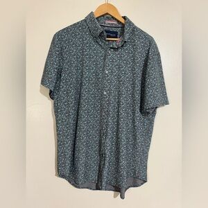 Jachs New York dress shirt Large blue gray print